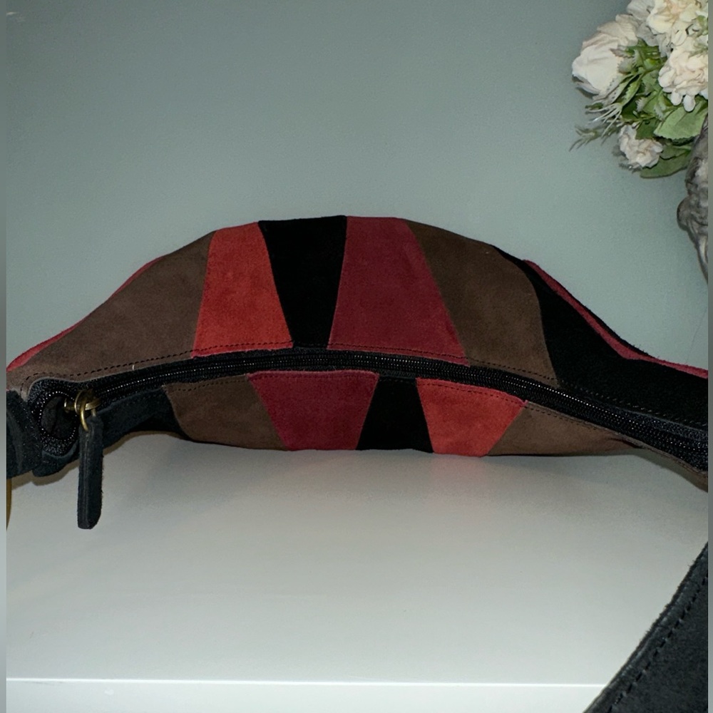 NWOT Vintage Naturalizer Leather Suede Color-block Bag - Picture 5 of 11